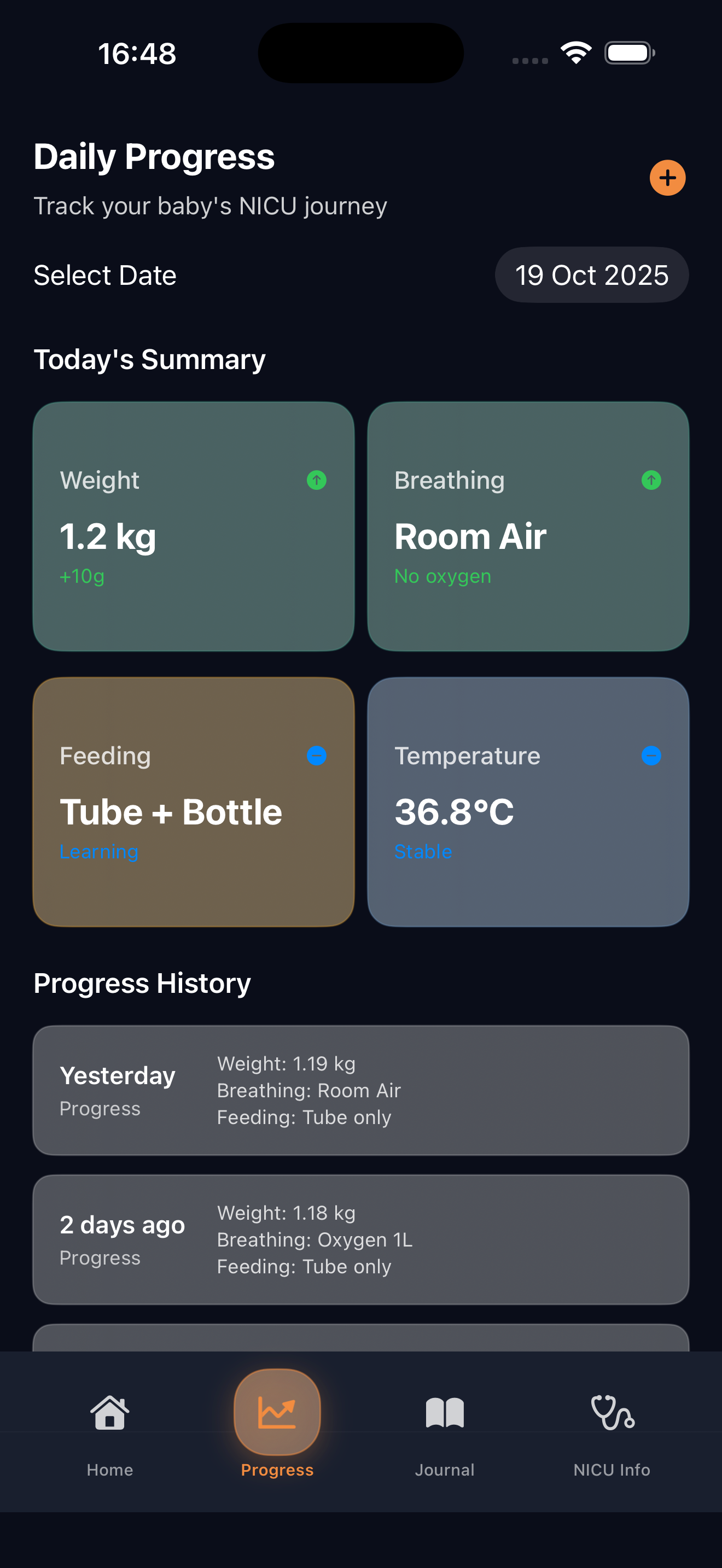 TinySteps iPhone Screenshot 2
